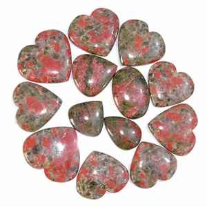 Natural Unakite Jasper Cabochon Gemstone High Grade Crystal Stone for Luxury Jewelry Design Applications Available For Sale - Product Image 4