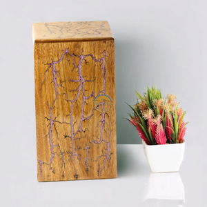 AYAANS Rosewood wooden Hand Carved Wooden Hot Selling cremation Urn Box for Adult Ashes Wholesale Cremation Urns (6X6X11)IN - Product Image 4