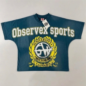 T-shirts basiques à col rond et manches courtes pour hommes, surdimensionnés, avec logo personnalisé imprimé, effet vintage, légers et usés - Product Image 3