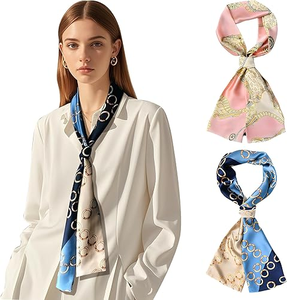 Bufandas cuadradas con estampado digital personalizado de primera calidad, tela de seda ligera, accesorios de moda elegantes para mujeres y hombres - Product Image 4