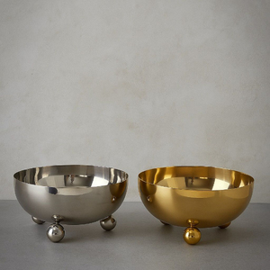 Classic Metal <b>Chocolate</b> & Sweet Bowl Silver And Gold Color Fruit & creamy <b>chocolate</b> bowl For Party Gifting Use - Product Image 1