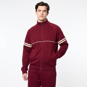 Wholesale Unisex Heavyweight Cotton Hoodie Tracksuit <b>Set</b> Breathable <b>Gym</b> Sportswear Elastic Waist Jogger Pants Custom Logo - Product Image 5