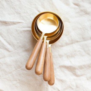 Luxury Copper Measuring Cups Set with Wooden Handle for Baking Kitchen <b>Tools</b> Bulk Wholesale Custom Logo Export Quality Supplier - Product Image 2