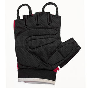 Gants de musculation professionnels rouges et noirs avec rembourrage amélioré de la paume |   Poignée antidérapante de qualité supérieure pour un équipement de musculation ultime - Product Image 5