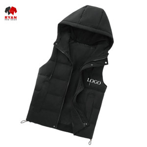 Ryan เสื้อขนเป็ดแบบมีซิปสำหรับผู้ชายเสื้อขนเป็ดมีฮู้ดติดโลโก้ออกแบบได้ตามต้องการ - Product Image 5