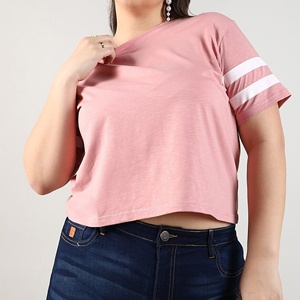 Newly launched Ladies Custom Short Sleeve T-Shirt <b>Plus</b> <b>Size</b> Casual Style 100% Cotton stylish tees low price Bangladesh 2026 - Product Image 2