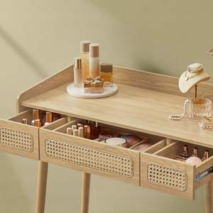 Tocador de Maquillaje con Cajones y Luz LED, Mesa de Maquillaje Moderna, Venta al por Mayor Directa de Fábrica en Vietnam, OEM - Product Image 3