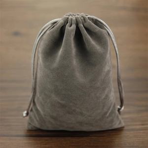 Sofar International Customized Drawstring Gift Jewelry Velvet Coin Pouches <b>Black</b> Perfume Watch Packing Bag - Product Image 1