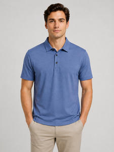 Polo pour homme à manches courtes, respirant, décontracté, col classique, mélange de coton doux, coupe régulière, pour l'été, le sport, les activités de plein air et le quotidien - Product Image 4