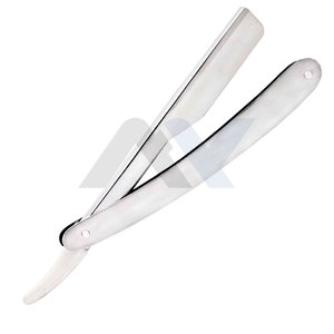 Navaja de afeitar profesional para barbería, cuchilla recta, personalizable con logotipo, nombre, color, marca OEM, navajas de barbero al por mayor - Product Image 1