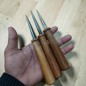 Punzón de costura de cuero artesanal con mango de madera de acacia a precio de mayoreo - Product Image 5
