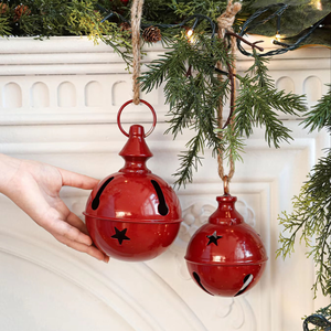 Grandes cloches de Noël vintage décoratives de 16 cm, cloches de Noël suspendues, grandes cloches de Noël - Product Image 4