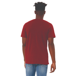 Camiseta de Cuello en V de Alta Calidad 100% Algodón para Hombre Talla Grande, Impresión de Logotipo Personalizado, Tela de Lona, Corte Holgado, Ecológica - Product Image 3