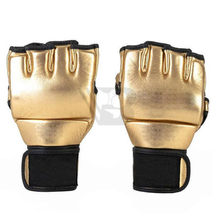 Meilleur prix pour des gants en cuir à demi-doigts fabriqués au Pakistan, service OEM pour MMA et boxe - Haute qualité, respirants, antidérapants, arts martiaux - Product Image 3