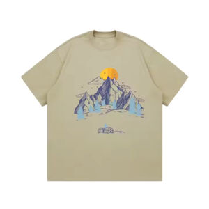 Camiseta Casual 100% Algodón de Corte Holgado para Hombre, Estampada, Nueva Moda, Mejor Color, Poliéster, Corte Holgado - Product Image 3