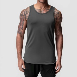 Camiseta sin mangas de algodón transpirable de ajuste holgado para hombre, ideal para deportes al aire libre en verano, venta al por mayor. - Product Image 1
