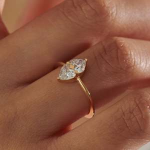 Women's Heart Cut Diamond Engagement Ring 14k solid Gold Prong Setting Classic Style Fine Jewelry - Product Image 3