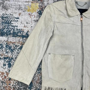 Chaqueta de Cuero de Gamuza Unisex Premium con Flecos, Tacto Suave, Estilo Occidental, Venta al Por Mayor OEM - Product Image 5