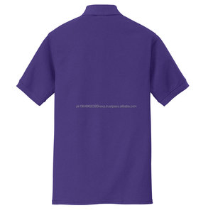 Camiseta Polo de Golf de Algodón Color Morado, Nueva Colección 2023, Venta al por Mayor, OEM, Lisa, Bordada, de Alta Calidad, Personalizable, Cuello Alto, para Hombre - Product Image 6