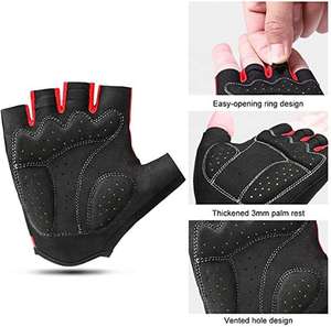 Half Finger Cycling Gloves Fingerless Cycling Gloves with Shockproof Foam Padding UV Protection Anti-Slip Palm for Bicycles - Product Image 3