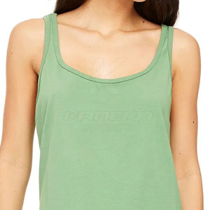 Débardeur Femme avec Logo Avant, Écologique, Haute Qualité, Respirant, Doux, 100% Coton, Tenue Décontractée Sans Manches pour l'Été, Vêtement Tendance - Product Image 3