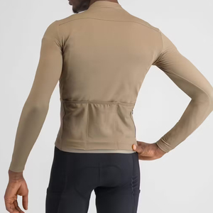 Maillot de cyclisme unisexe à manches longues, personnalisable avec nom et logo, sublimation, 100% polyester, extensible et à séchage rapide - Product Image 2