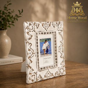 Ornate Resin Photo <b>Frame</b> Oval Shape Tabletop Vertical Display Gray Decorative Picture <b>Frame</b> - Product Image 1
