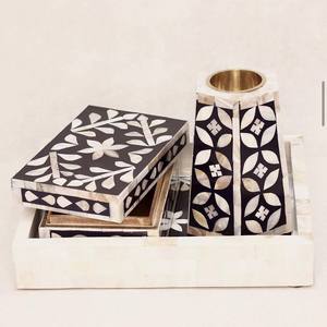 Arab Culture <b>Bakhoor</b> <b>Burner</b> With Bone & Resin Inlay Design For Home & Living Room Freshness Mubkhar Fragrance At best Price - Product Image 1