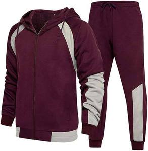 Meilleures ventes : Survêtements personnalisés coupe-vent pour hommes, ensemble deux pièces zippé, 100 % coton - Product Image 3