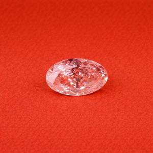 Diamant ovale rose clair fantaisie cultivé en laboratoire 4,0 carats VS1-VS2 certifié IGI, diamant en vrac de qualité supérieure, vente en gros - Product Image 3
