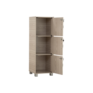 Modern Wood Grain Living Room Cabinet Lockable <b>Door</b> Storage Cupboard Floor <b>Standing</b> Organizer for Home Hotel - Product Image 2