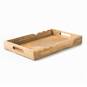 Handmade Wooden Serving Tray Elegant Rectangular <b>Mosaic</b> Tray for Coffee Table or Kitchen Decor Unique Gift for Home - Product Image 4