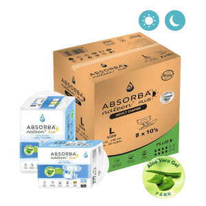 Absorba Nateen Plus (Couches pour adultes - 10 pièces) par paquet, taille L - Product Image 1