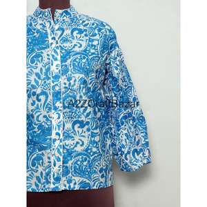 Vestidos Casuales de Verano Coreanos 100% Algodón para Mujer, Mini Vestido con Manga 3/4, Cuello Redondo, Estampado Floral, Moderno, Holgado y Ecológico - Product Image 2