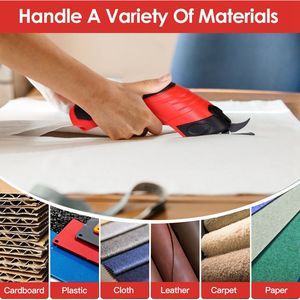 กรรไกรไฟฟ้าไร้สายพร้อมแบตเตอรี่แบบชาร์จได้ 10000RPM เครื่องตัดผ้า 2 ใบมีดเปลี่ยนได้ เครื่องตัดอัตโนมัติ - Product Image 6