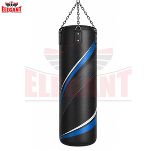 Kit de chaînes de suspension en acier à quatre points avec logo OEM personnalisé pour un entraînement ultime de MMA et de kickboxing, en cuir noir extra long et robuste - Product Image 2