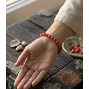 Wholesale Handcrafted Healing Crystal <b>Bracelet</b> From Taiwan Natural Coral <b>Beaded</b> <b>Bracelet</b> with Number Shape/Pattern India - Product Image 3
