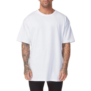 Camiseta Casual de Manga Corta para Hombre, Talla Grande, Color Azul Sólido, 100% Algodón, Cuello Redondo, con Estampado por Sublimación - Product Image 1