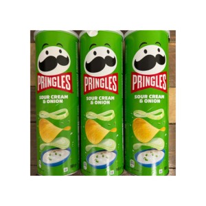 Wholesale 134g Pringle Potatoes Chips with Sour Cream & Onion Crispy Texture Salty Taste <b>Box</b> Packaging Wafer Type Fried Process - Product Image 3