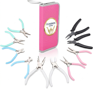 <b>Long</b> <b>Nose</b> Stainless Steel Lightweight Jewelry Polishing Pliers for Bracelet Making and DIY with Smooth Work - Product Image 1