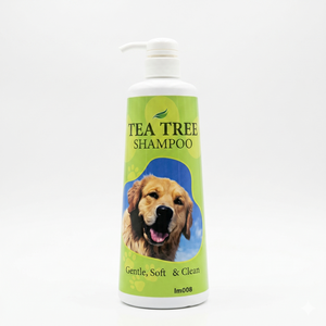 Artículos para mascotas: Champú para perros con aceite de árbol de té, espuma de ducha, gel de baño y cuidado para perros. - Product Image 1