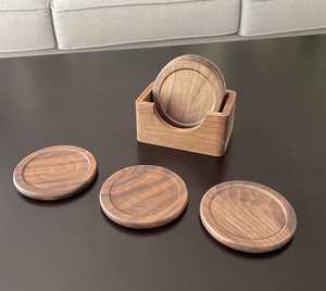 Posavasos para Taza de Té, Ecológico, de Alta Calidad, Redondo, de Madera, de Lujo, 350 mm de Diámetro, MN Exports MNE-234 - Product Image 5