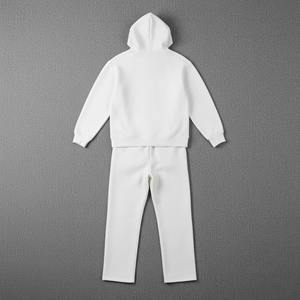 ชุดเซ็ตเสื้อฮู้ดดี้และกางเกงวอร์มทรงบานผ้าฟลีซพิมพ์ลาย DTG สไตล์ Y2K สำหรับฤดูหนาว แบบเรียบง่าย  สามารถสั่งทำได้  ชุดลำลองแบบ unisex - Product Image 2