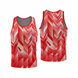 Men Sublimation <b>Tank</b> <b>Top</b> Breathable Eco-Friendly Quick Dry Fully Customized Anti Wrinkle High Quality Reasonable - Product Image 1
