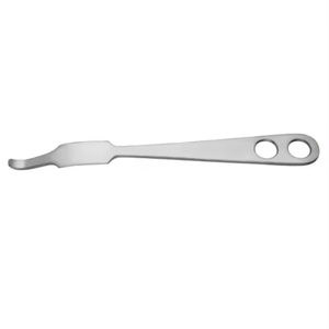 Retractor óseo de cadera tipo palanca curvo de 300 mm (11.34 pulgadas) con punta roma, ancho de mandíbula de 6.2 mm y ancho de mandíbula interna de 28 mm, tipo Hohmann, en venta - Product Image 2