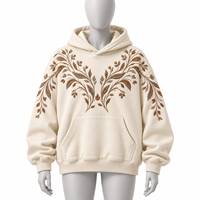 Sweat à capuche brodé unisexe de qualité supérieure, coupe décontractée et poignets côtelés pour un style streetwear quotidien