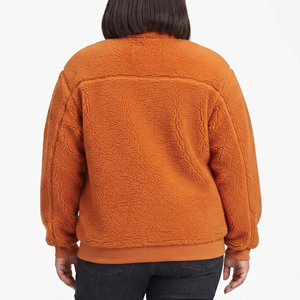 Chaquetas de Forro Polar Sherpa para Mujer, Ropa de Invierno Cálida para Exteriores, Chaqueta de Forro Polar Sherpa con Bolsillo en el Pecho, Chaquetas de Forro Polar para Damas - Product Image 2
