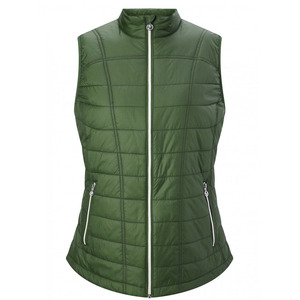Gilet matelassé sans manches d'hiver avec fermeture éclair et logo personnalisé, style streetwear, manteau d'extérieur pour femme - Product Image 5
