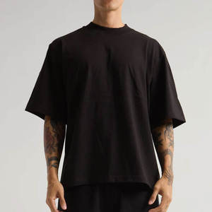Custom Minimalist T-Shirts Cotton Drop Shoulder for US Streetwear Brands Wholesale Bulk Low MOQ Private Label - Product Image 3