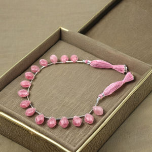 Cuentas de piedras preciosas de cristal de cuarzo rosa fresa facetado Natural Material de piedra redonda suelta para la fabricación de joyas - Product Image 1